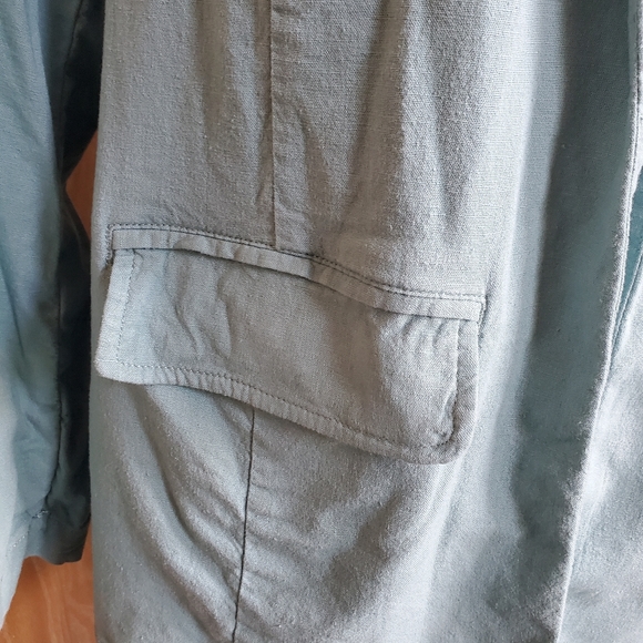 🍍Aqua Linen Blazer - Picture 5 of 9